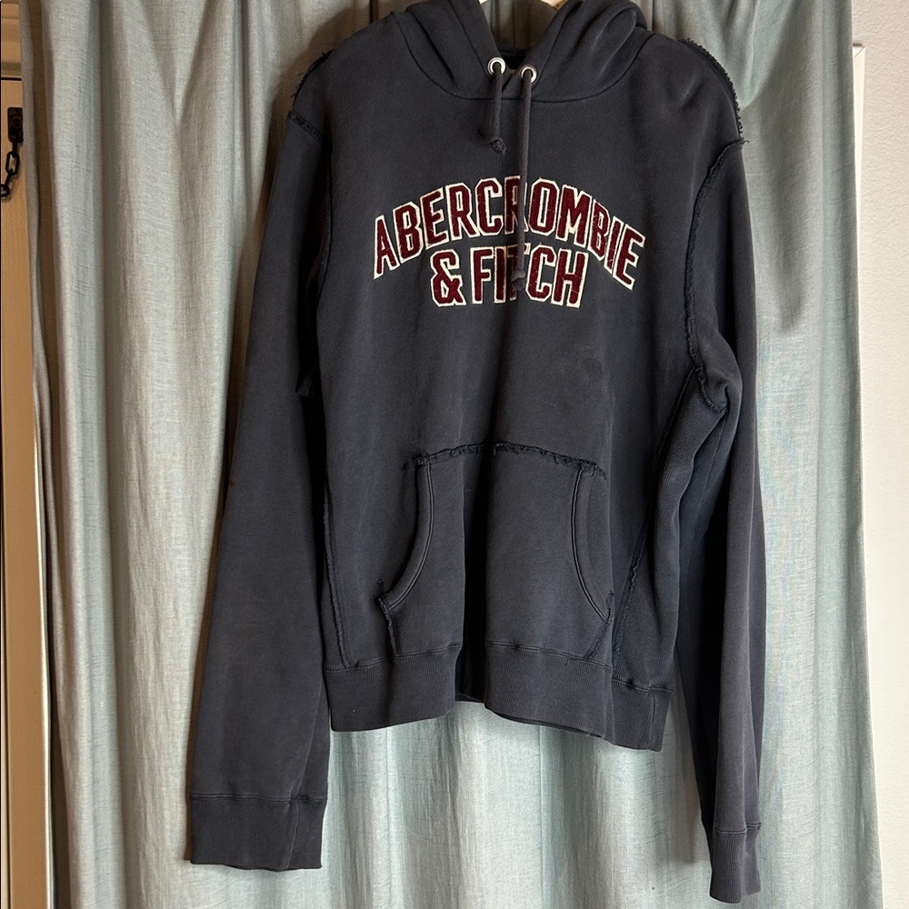 Abercrombie & Fitch Navy Hoodie with Logo